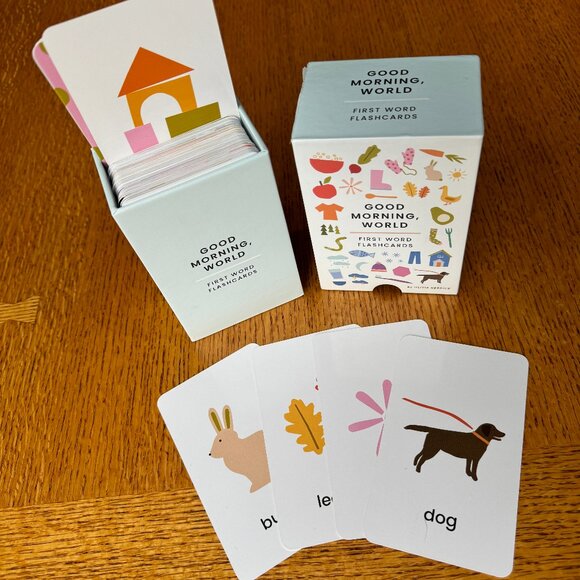 Good Morning World First Words Flashcards from Olivia Herrick - 100 cards - Picture 2 of 4